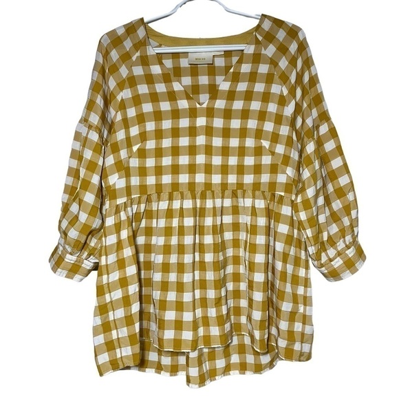 𝅺anthropologie Maeve April Babydoll Blouse size XS - Picture 4 of 8